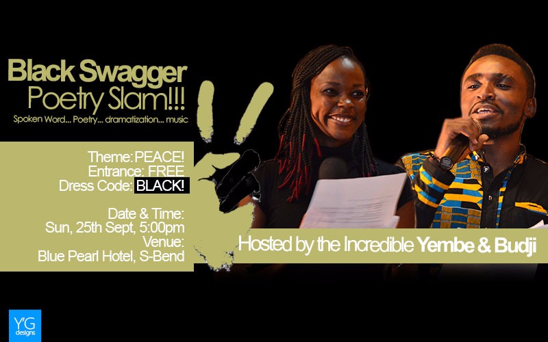 Appreciating and Advocating for Peace in the world at Black Swagger Poetry Slam